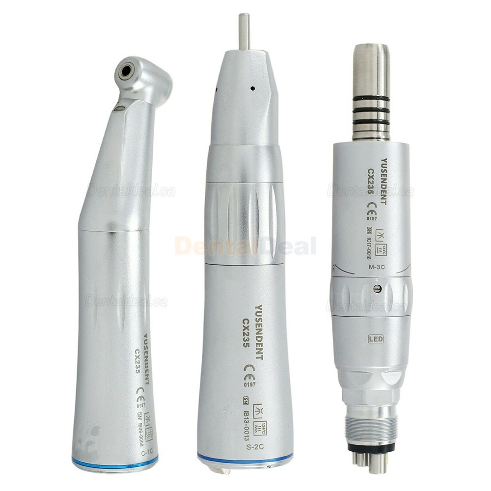 YUSENDENT CX235-1C Fiber Optic Contra Angle + Air Motor Straight + Handpiece Kit
